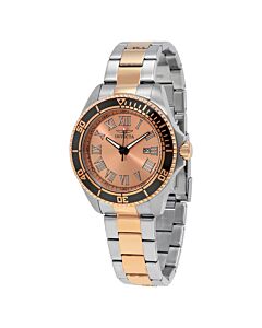 Men's Pro Diver Stainless Steel Rose Dial Watch