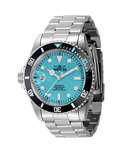 Men's Pro Diver Stainless Steel Turquoise Dial Watch
