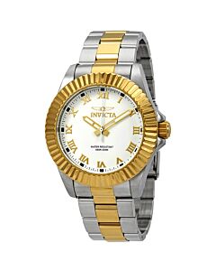 Men's Pro Diver Stainless Steel White Dial Watch