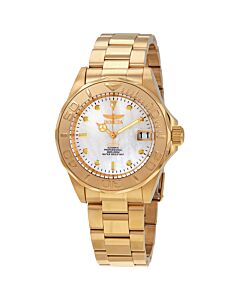 Men's Pro Diver Stainless Steel White Mother of Pearl Dial