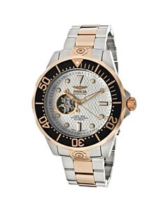 Men's Pro Diver Stainless Steel White with Skeletal display Dial