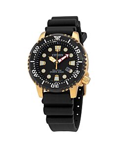Men's Professional Diver Polyurethane Black Dial Watch