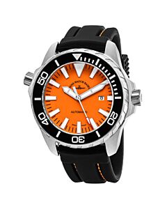 Men's Professional Diver Rubber Orange Dial Watch