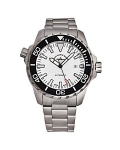 Men's Professional Diver Stainless Steel White Dial Watch