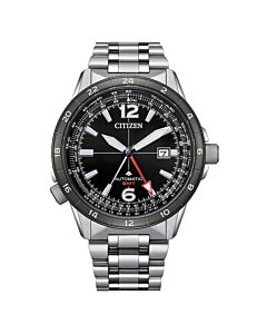 Men's Promaster Air GMT Stainless Steel Black Dial Watch