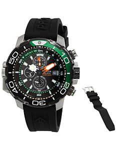 Men's Promaster Aqualand Chronograph Polyurethane Black Dial Watch