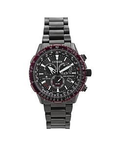 Men's Promaster Chronograph Stainless Steel Black Dial Watch