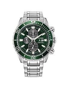 Men's Promaster Dive Chronograph Stainless Steel Green Dial Watch