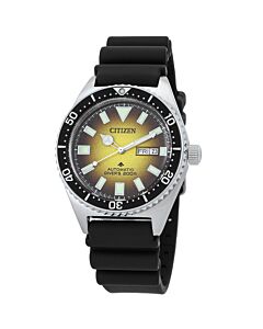 Men's Promaster Diver Rubber Smoky Yellow Dial Watch
