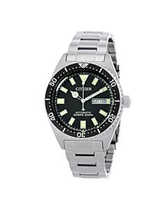 Men's Promaster Diver Stainless Steel Black Dial Watch