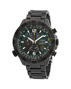 Men's Promaster Navihawk A-T Chronograph Stainless Steel Green Dial Watch