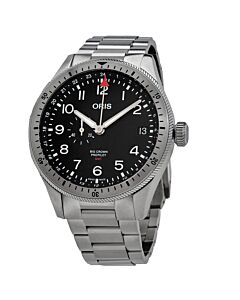 Men's ProPilot Timer GMT Stainless Steel Black Dial Watch