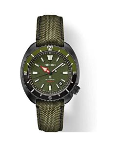 Men's Prospex Land Tortoise Canvas Green Dial Watch