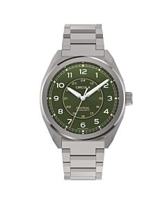 Men's Protrail Stainless Steel Green Dial Watch