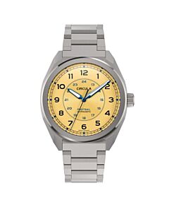 Men's Protrail Stainless Steel Yellow Dial Watch