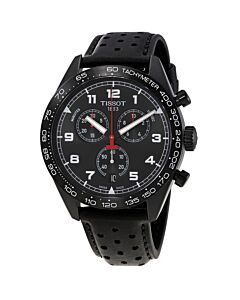Mens-PRS-516-Chronograph-Leather-Black-Dial-Watch