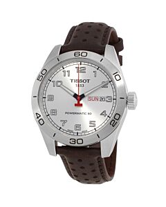 Men's PRS 516 Powermatic 80 Leather Silver-tone Dial Watch