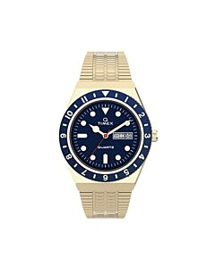 Men's Q Timex Stainless Steel Blue Dial Watch