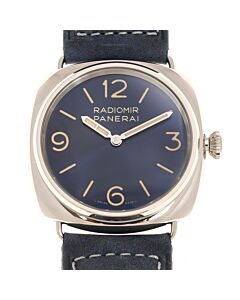 Men's Radiomir Leather Blue Dial Watch