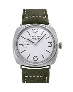 Men's Radiomir Leather White Dial Watch