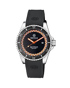 Men's Rally Diver 1000 Silicone Black Dial Watch
