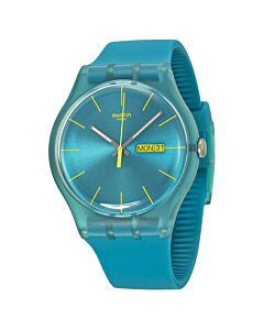 Men's Rebel Silicone Turquoise Dial Watch