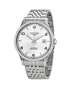 Men's Record Stainless Steel Silver Dial Watch