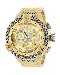 Men's Reserve Chronograph Stainless Steel Gold Dial Watch