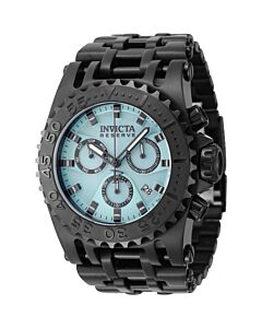 Men's Reserve Chronograph Stainless Steel Turquoise Dial Watch