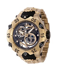 Men's Reserve Silicone and Stainless Steel Gunmetal and Gold and Silver Dial Watch