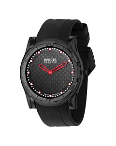 Men's Reserve Silicone Black Dial Watch