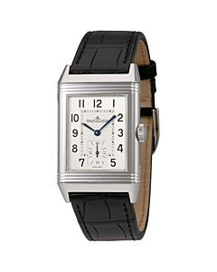 Men's Reverso Classic Alligator Leather Silver (Reverso) Dial Watch