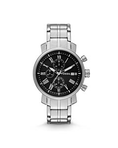 Men's Rhett Chronograph Stainless Steel Black Dial Watch
