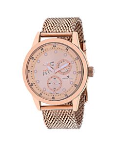 Men's Rio Stainless Steel Rose Gold-tone Dial Watch