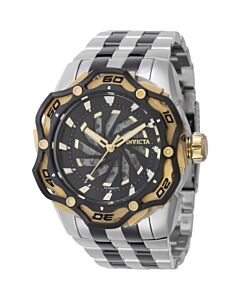 Men's Ripsaw Stainless Steel Black Dial Watch