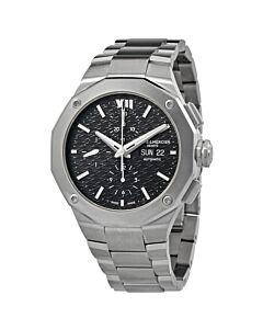 Men's Riviera Chronograph Stainless Steel Black Dial Watch