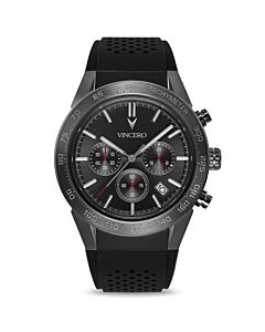 Men's Rogues Chronograph Silicone Gunmetal Dial Watch