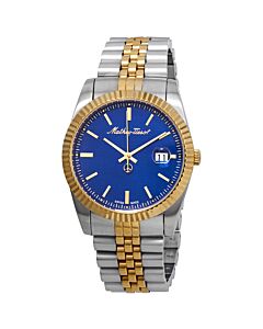 Men's Rolly  III Stainless Steel Blue Dial