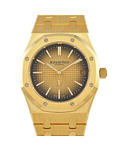 Men's Royal Oak 18kt Yellow Gold Champagne Dial Watch