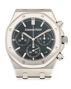 Men's Royal Oak Chronograph Stainless Steel Black Dial Watch