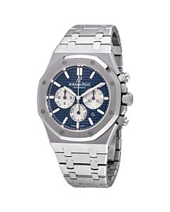 Men's Royal Oak Chronograph Stainless Steel Blue Dial Watch