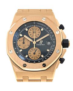 Men's Royal Oak Offshore Chronograph 18kt Rose Gold Blue Dial Watch