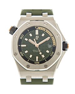 Men's Royal Oak Offshore Rubber Green Dial Watch