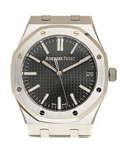 Men's Royal Oak Stainless Steel Black Dial Watch