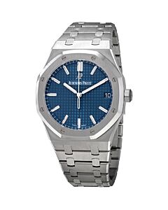 Men's Royal Oak Stainless Steel Blue Dial Watch
