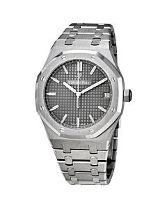 Men's Royal Oak Stainless Steel Slate Grey Dial Watch