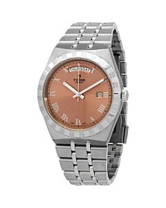 Men's Royal Stainless Steel Salmon Dial Watch