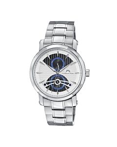 Men's Russel Stainless Steel White Dial Watch