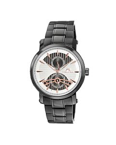 Men's Russel Stainless Steel White Dial Watch