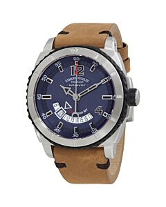 Men's S05-3 Leather Blue Dial Watch